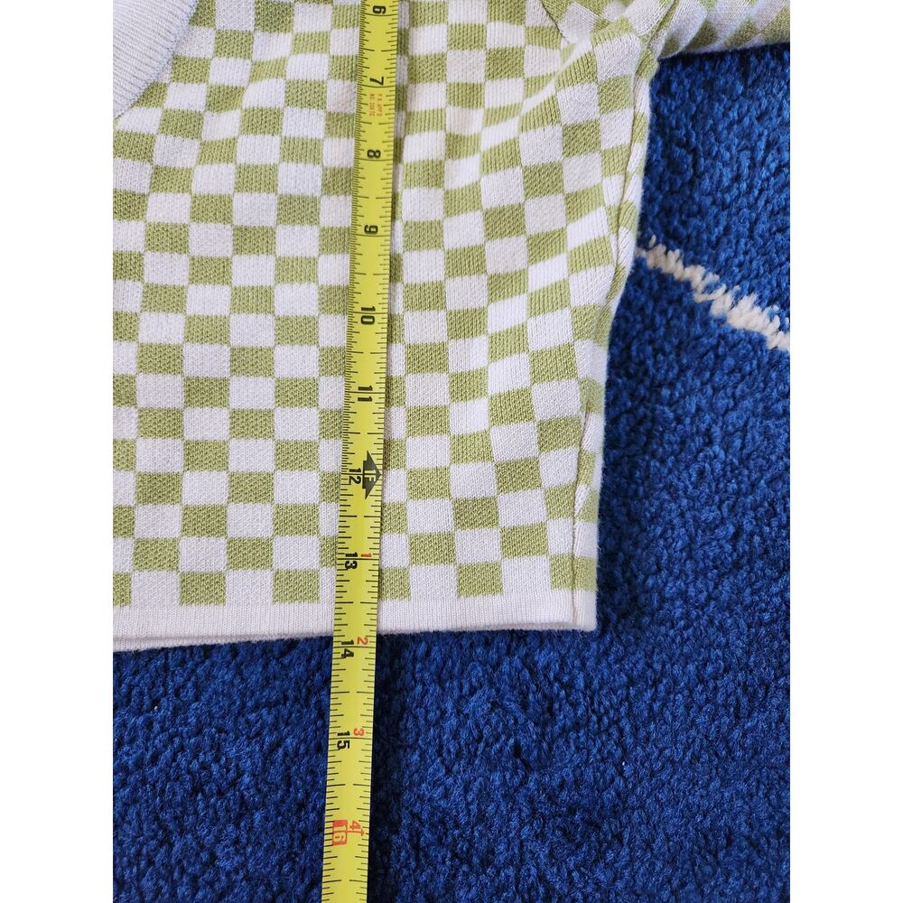 Blue Blush Women's Checkered Crop Top S - Picture 5 of 5